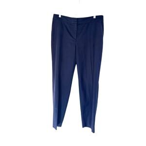 St. John Navy Blue Office Career Work Straight Leg Dress‎ Trouser Pant Size 12